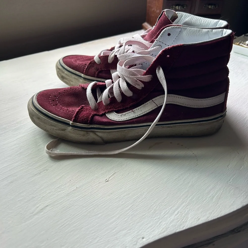 Vans High-Top Sneaker Bundle - Black, Mint, Maroon - Picture 9 of 11